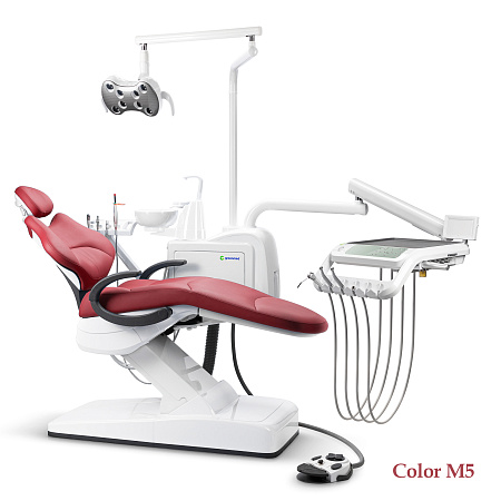 GreenMED S300 COLORFUL – Стоматологическая установка с мягкой обивкой и с нижней подачей